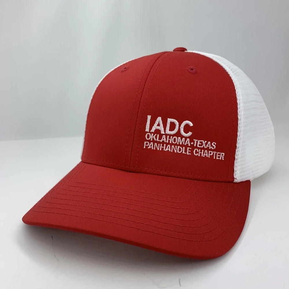IADC Oklahoma Texas Panhandle Chapter Hat Red Adjustable OSFA Mesh Baseball Cap